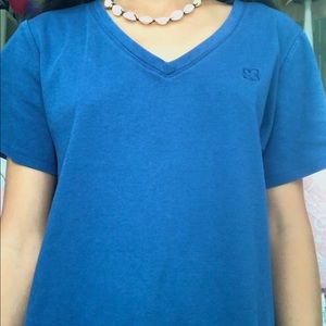 blue liz claiborne shirt sleeve